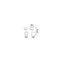 Ideal Lux 3-fase spot MOUSE TRACK draaibaar, roteerbaar, incl. 3-fase adapter GU10 IP20, zwart
