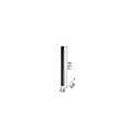 Ideal Lux Plafondarmatuur LOOK PL1 H75 cilindrisch, on/off GU10 IP20, zwart mat 