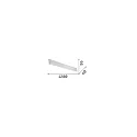 Ideal Lux LED wall luminaire LINUS, 68W 3000K 3850lm 2x104°, 1-10V dimmable, white
