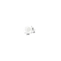 Ideal Lux Wandarmatuur TICK kantelbaar IP20, wit