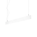 LED pendant luminaire LINUS, 68W 3000K 3850lm 2x104°, 1-10V dimmable, white