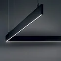 Ideal Lux Pendelarmatuur LINUS IP20, zwart dimbaar
