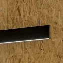 Ideal Lux Pendelarmatuur LINUS IP20, zwart dimbaar