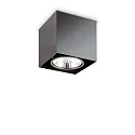 Plafondarmatuur MOOD SQUARE draaibaar GU10 IP20, zwart