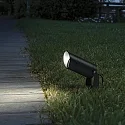 Ideal Lux LED floor spot STARLIGHT, IP68, Ø 5cm, aluminium, lead grey, 5.5W 4000K 550lm, open cable end