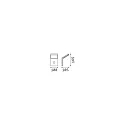 Ideal Lux Wandarmatuur voor buitenshuis STYLE  met sensor IP54, antraciet, gepoedercoat 