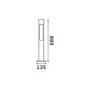 Ideal Lux Staande armatuur voor buiten ACQUA G9 IP44, Koffie bruin, gepoedercoat