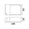 Ideal Lux Optional driver for LED PANEL, DALI dimmable, 40W, sec. 550-1050mA