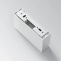 Ideal Lux LED ceiling luminaire LIKA SURFACE, Aufbau, lenght 13.5cm, 10W 3000K 1100lm 44°, white