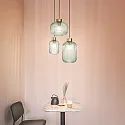 Ideal Lux Pendant luminaire MINT-1, Ø 14cm, E27, mint green / brass satin