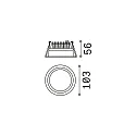 Ideal Lux Inbouwarmatuur DEEP klein IP20, wit