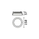 Ideal Lux Inbouwarmatuur DEEP groot IP20, wit