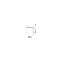 Ideal Lux LED paneel PANEL CRi> 80 UGR < 19, schakelbaar, 40W 3150lm 3000K 81° 81° CRI >80