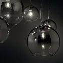 Ideal Lux Pendant luminaire NEMO, Ø 40cm, incl. E27 LED 3.2W 3000K, nuanced chrome