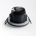 Ideal Lux ceiling recessed luminaire ROOM-65 round IP65, black