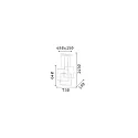 Ideal Lux pendant luminaire FRAME adjustable IP20, white
