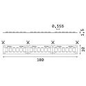 Ideal Lux LED Strip, 24Vdc, IP20, 39W/m 4000K 3900lm/m, CRi >90, lenght 500cm