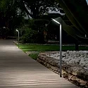 Ideal Lux outdoor floor lamp AGOS IP54, anthracite
