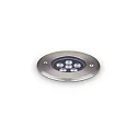 Vloerinbouwarmatuur FLOOR 12 rond IP67, staal 