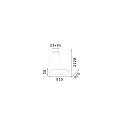 Ideal Lux Pendelarmatuur HULAHOOP 815 rond, instelbaar IP20, wit