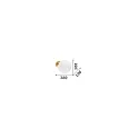 Ideal Lux Wandarmatuur ECLISSI 30 IP20, goud