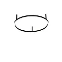 Plafondarmatuur ORACLE SLIM 50 rond IP20, zwart