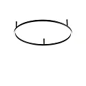 Plafondarmatuur ORACLE SLIM 70 rond IP20, zwart