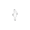 Ideal Lux 3-phase spot FOX 25W BIG / ON-OFF 840 adjustable, on/off IP20, white matt 