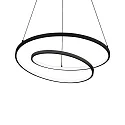 pendant luminaire OZ D80 ON-OFF round, on/off IP20, black matt 