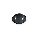 floor recessed luminaire WAY 2-SIDE Ø 50MM round, walkable, two-sided G9 IP67, black