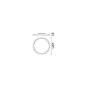 Ideal Lux ceiling luminaire FLY 900 round IP20, white