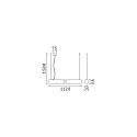 Ideal Lux Pendelarmatuur OFFICE instelbaar IP20, wit