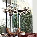 Ideal Lux Pendelarmatuur PERLAGE 14-vlams G9 IP20, zwart 