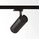 Ideal Lux 3-phase spot EOS 15W ON-OFF cylindrical, adjustable, on/off IP20, black matt 