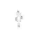 Ideal Lux 3-fase spot EOS 25W ON-OFF cilindrisch, draaibaar, roteerbaar IP20, zwart mat 