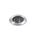 Vloerinbouwarmatuur TAURUS PT D13 ACCENT ROUND 2-voudig, draaibaar, toegankelijk, schakelbaar IP67, staal 