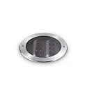 Vloerinbouwarmatuur TAURUS PT D17 ACCENT ROUND 2-voudig, draaibaar, toegankelijk, schakelbaar IP67, staal 