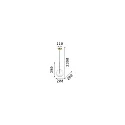 Ideal Lux Pendelarmatuur EQUINOXE SP1 G4 IP20, messing