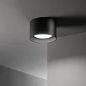Ideal Lux Plafondarmatuur SPIKE PL1 ROUND GX53 down, rond, stijf GX53 IP20, zwart mat 