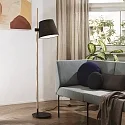 Ideal Lux Staande lamp AXEL met schakelaar, instelbaar E27 IP20, zwart