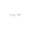 3-fase armatuur DISPLAY WIDE 565 IP20