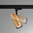 Ideal Lux 3-fase spot FOX 25W BIG / ON-OFF 830 instelbaar, on/off IP20, messing gesatineerd 