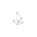 Ideal Lux Pendelarmatuur PLISSE groot E27 IP20, dimbaar