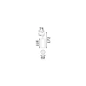 Ideal Lux 3-phase spot FOX 15W MEDIUM / ON-OFF 930 adjustable, on/off IP20, black matt 