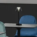 Tafellamp op batterijen LOLITA TL LED LED IP54, wit dimbaar