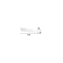 Ideal Lux Wandarmatuur ZIG ZAG 750 IP20, messing
