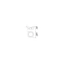 Ideal Lux Inbouwbehuizing BENTO 1-voudig, rond, met frame, zwart