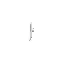 Ideal Lux path light JEDI PT LED 80.5CM square, switchable, with ground spike IP65, black matt 