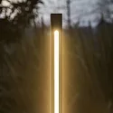 Ideal Lux path light JEDI PT LED 160.5CM square, switchable, with ground spike IP65, black matt 