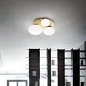 Ideal Lux ceiling luminaire NINFEA PL3 3 flames GX53 IP20, brass